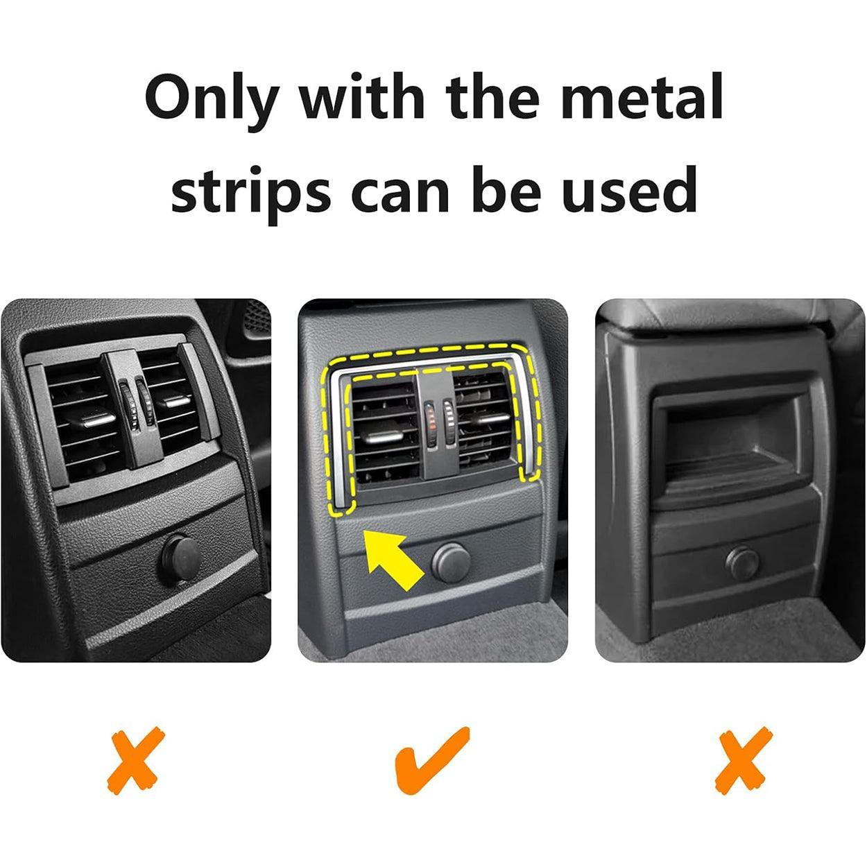 Car Rear Row AC Frame Cover Sticker Carbon Style ABS Decal Trim fits for BMW F30 F31 F34 3GT F32 F36 Accessories - F33 Convertible NOT FIT-autoydsstore