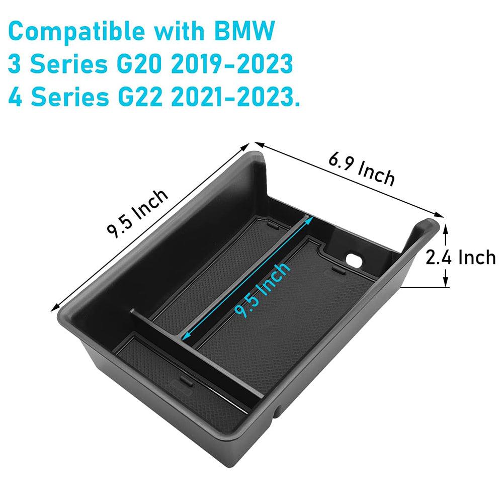 Compatible with BMW Center Console Organizer for 3 Series G20 (2019-2024). 4 Series G22/i4 G26 (2021-2024) - Console Storage Box for BMW 3/4 Series-autoydsstore