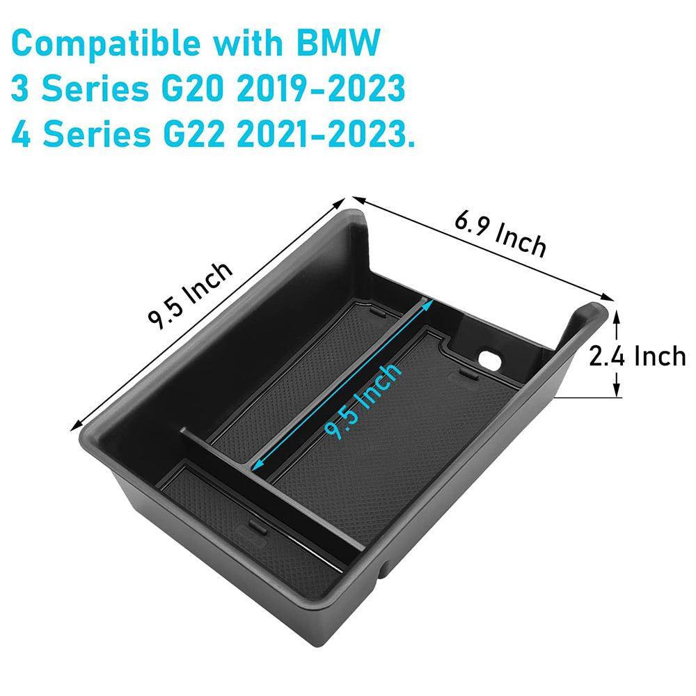 Compatible with BMW Center Console Organizer for 3 Series G20 (2019-2024). 4 Series G22/i4 G26 (2021-2024) - Console Storage Box for BMW 3/4 Series-autoydsstore