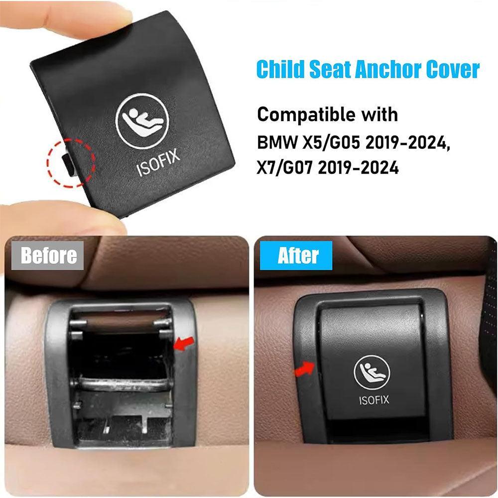1PCS Compatible with BMW Child Seat Anchor Cover X5 G05 X7 G07 2019-2025. ISOFIX Rear Seat Anchor Cover. Seat Latch Cover for BMW X5 G05/X7 G07. Replaces 52207499794 52208491146-autoydsstore
