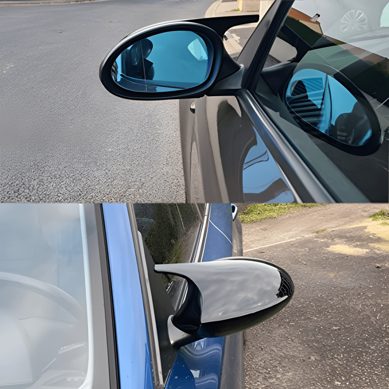 Carbon Fiber Pattern Side Mirror Cover Caps Compatible with BMW E90 E91 E92 E93 PRE-LCI M3 Style