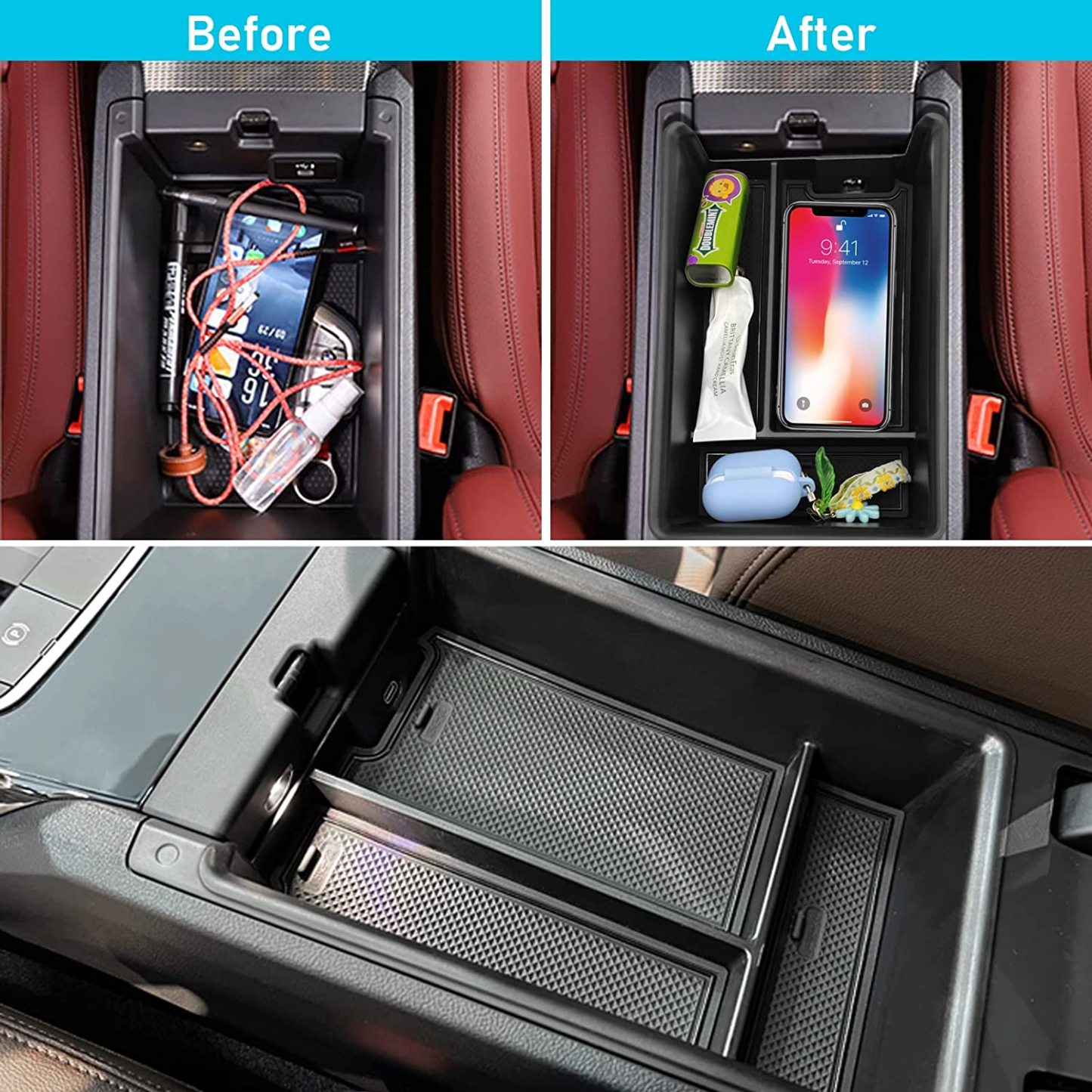 Modified For BMW 3/4 Series Center Console Organizer | YDSSTORE