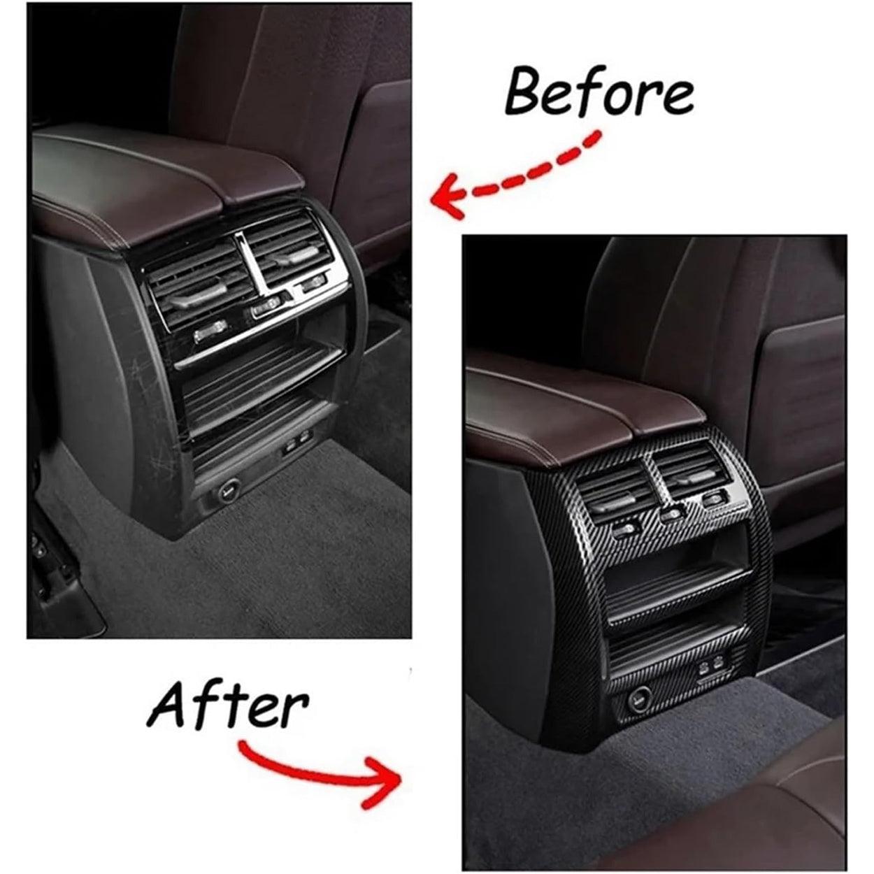 Compatible for BMW 5 Series G30 G38 (2018-2023) Rear Air Conditioning Vent Outlet Cover Trim Frame Sticker Accessory-autoydsstore