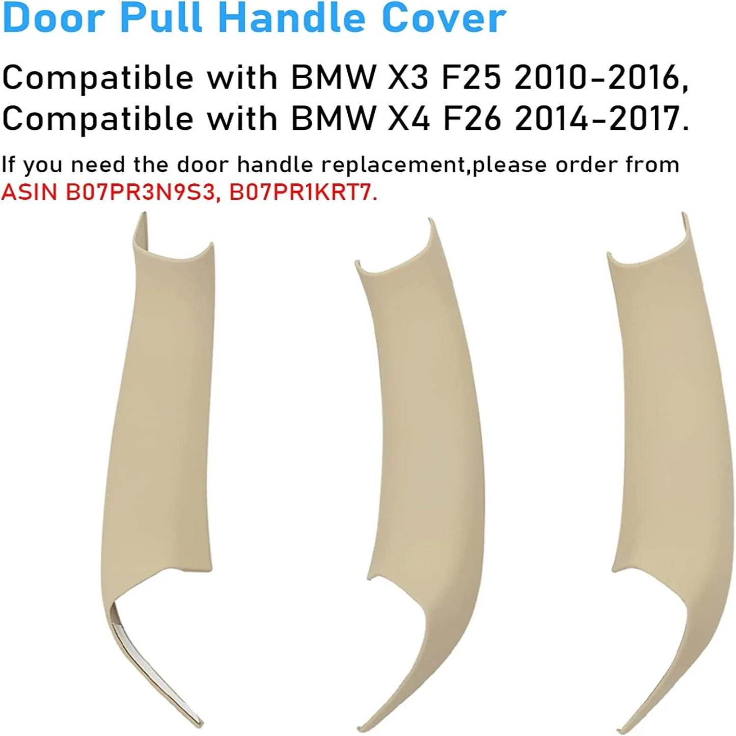 For BMW X3/X4 Car Door Handle Covers 3PCS Replacement | YDSSTORE-autoydsstore