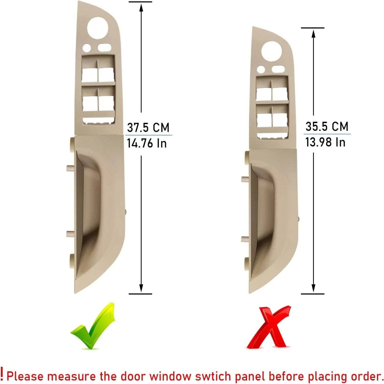 Modified For BMW 3 Series E90/E91 Window Switch Covers | Beige | YDSSTORE