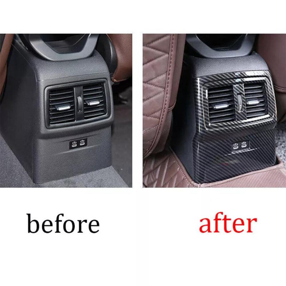ABS Carbon Fiber pattern Rear Air Vent Outlet Cover Trim for BMW X1 F48 (2016-2022) & X2 F47 (2018-2022) - Stylish Interior Upgrade-autoydsstore