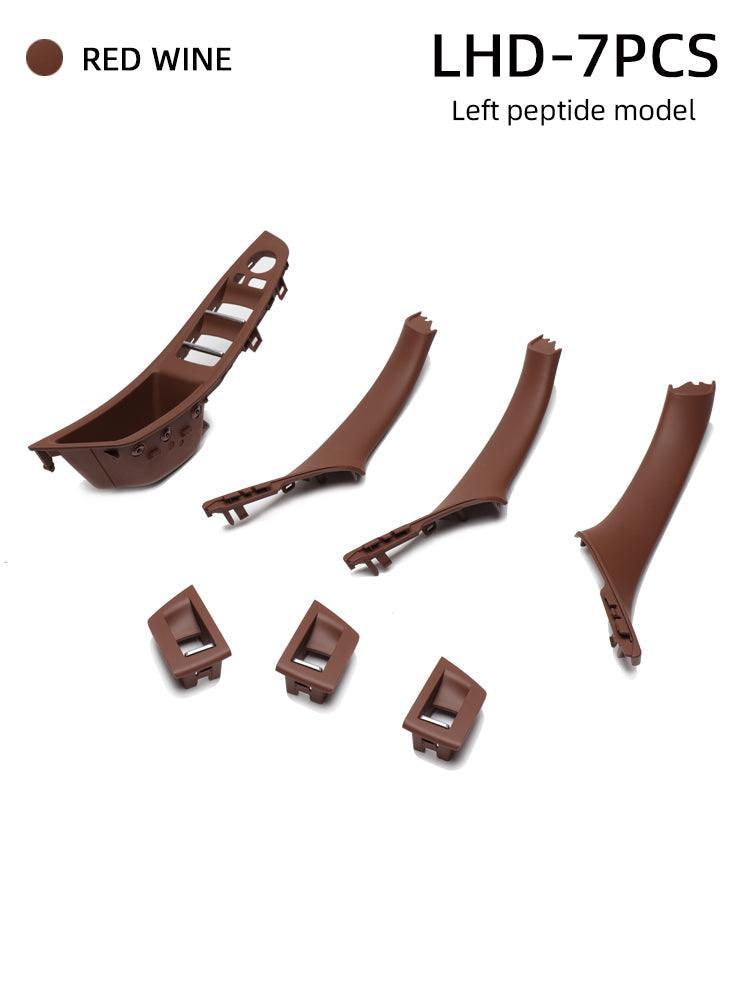 YDSSTORE Window Switch Armrest Panel. Inner Door Pull Handle Trim Cover Kits Replacement for 2010-2016 BMW 5 Series 520 523 525 528 530 535-autoydsstore