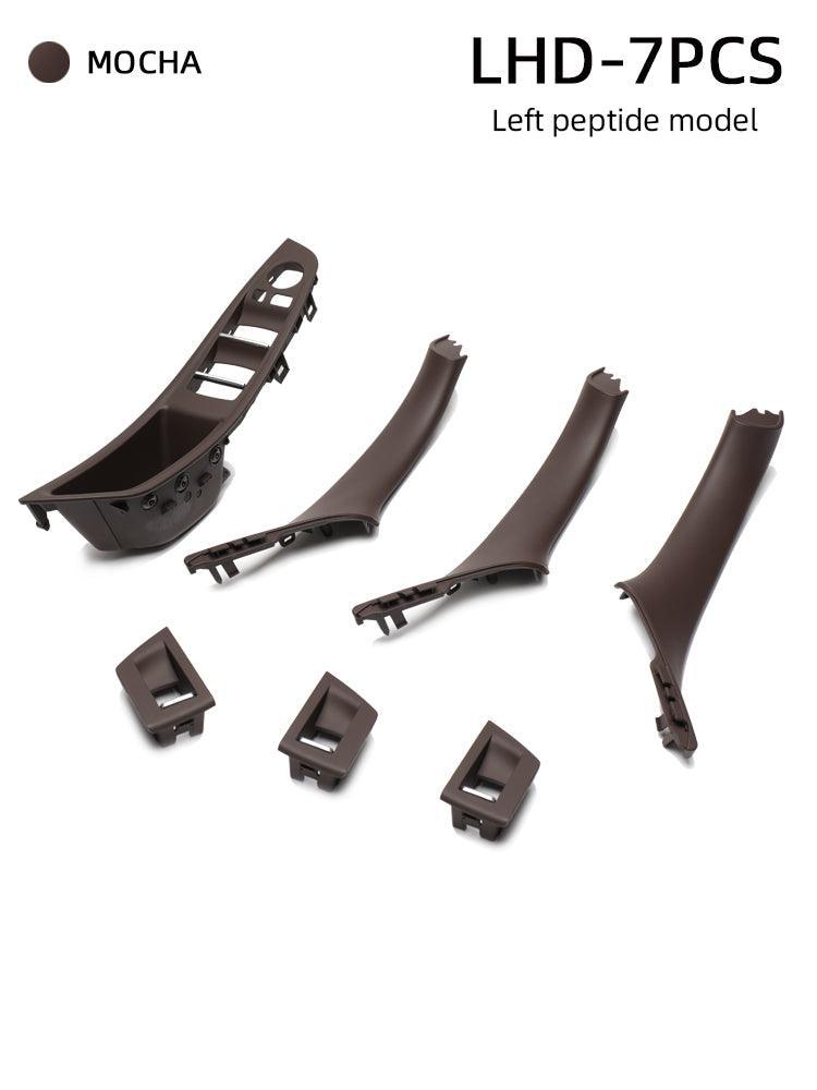 YDSSTORE Window Switch Armrest Panel. Inner Door Pull Handle Trim Cover Kits Replacement for 2010-2016 BMW 5 Series 520 523 525 528 530 535-autoydsstore