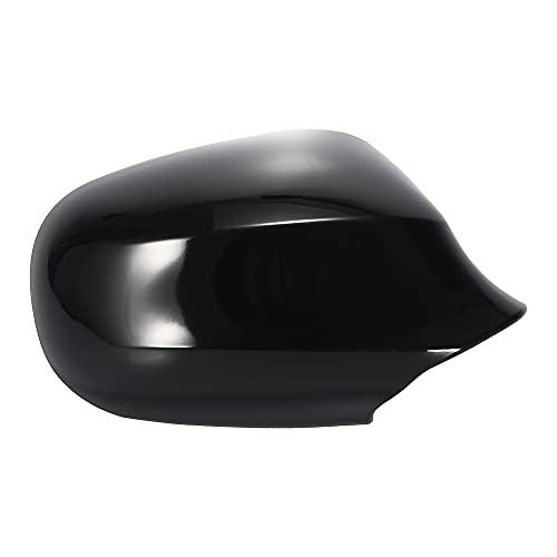 Pair Car Exterior Rear View Mirror Housing Door Wing Mirror Covering Cap for BMW 323i 328i 335d 335i Black-autoydsstore