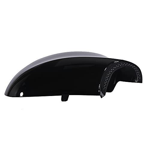 Pair Car Exterior Rear View Mirror Housing Door Wing Mirror Covering Cap for BMW 323i 328i 335d 335i Black-autoydsstore