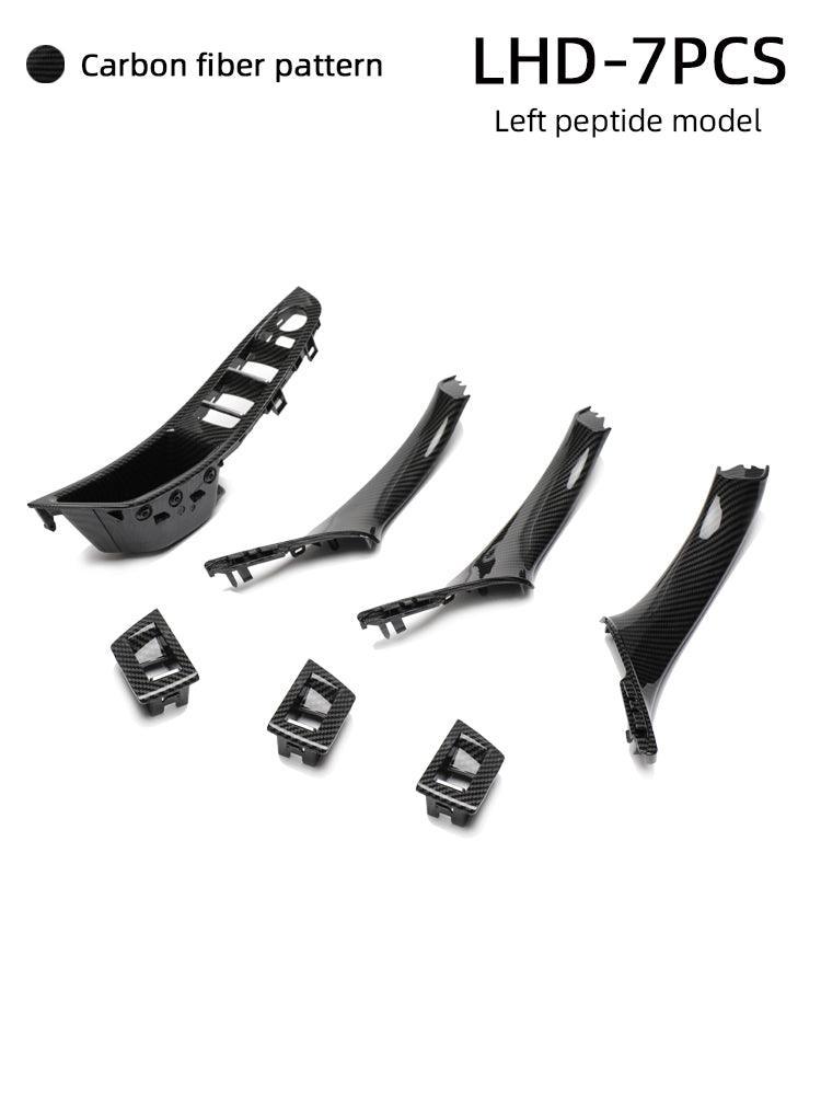 YDSSTORE Window Switch Armrest Panel. Inner Door Pull Handle Trim Cover Kits Replacement for 2010-2016 BMW 5 Series 520 523 525 528 530 535-autoydsstore