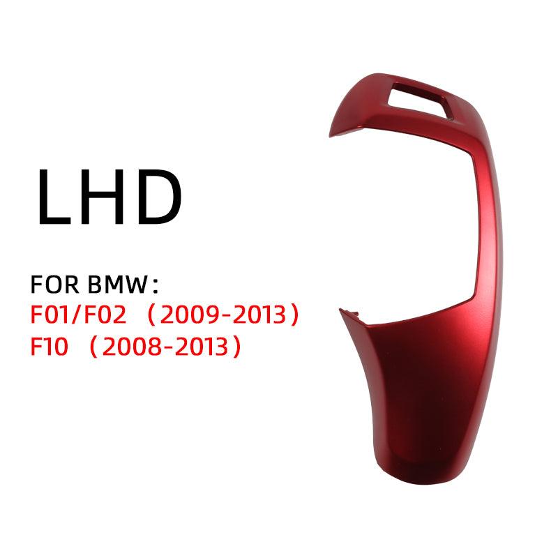 Replacement Gear Shift Cover Black For BMW 5 Series  F01 F02 F10 520i 525 530 Shifter gear knob Lever Panel Head Cover Sticker-autoydsstore