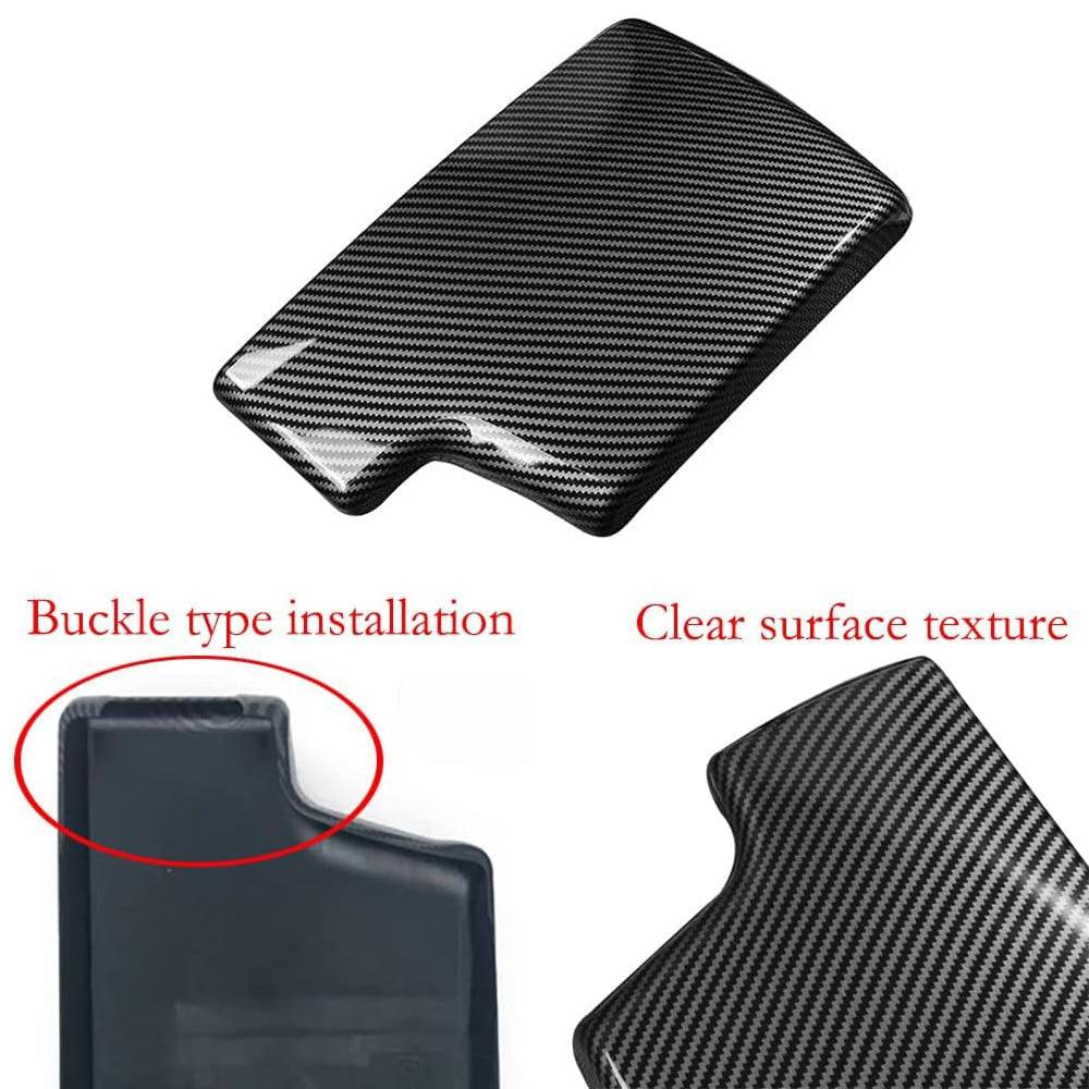 YDSSTORE  for BMW 3 Series E90 E91 E92 E93 2006-2012 ABS Carbon Fiber Color Car Interior Center Armrest Box Cover Console Box Storage Box Trim Covers (323i 325i 328i 330i 335d 335i 335is 335xi)-autoydsstore