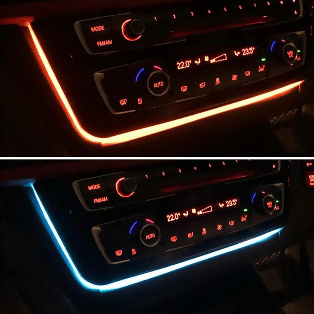 Compatible with BMW LED Console Panel Ambient Light for 3 Series F30 F31. 4 Series F32 F33. Radio & AC Control Panel Ambient Light Replacement with Dual Color LED Lighting-autoydsstore