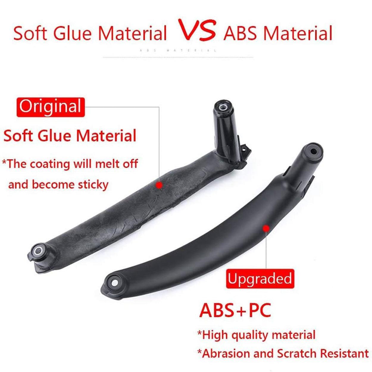 for BMW X5 X6 Door Pull Handle. Inner Door Trim Grab Cover Passenger Side Right Front/left Right Rear Door Armrest Bracket (Fits:BMW X5 2008-2013 and BMW X6 2008-2014) (Leather Cover NOT Inculded)-autoydsstore