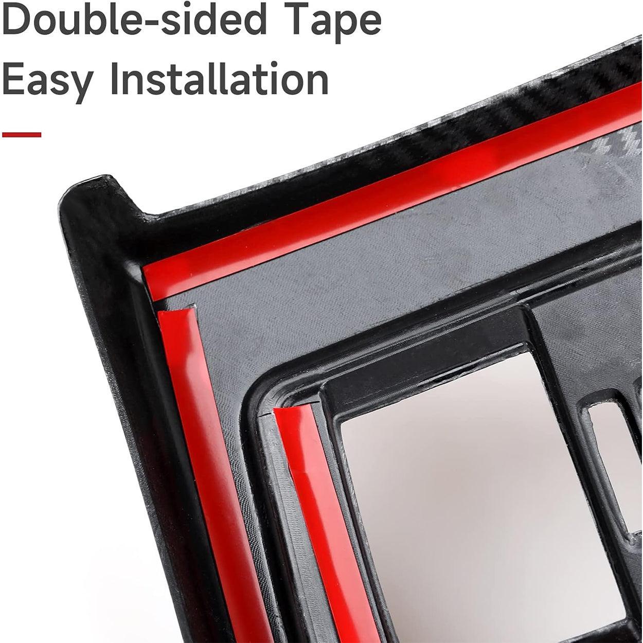 Car Trim Gear Shift Cover Carbon Style ABS Decal Trim fits for BMW F30 F31 F34 3GT F32 F33 F36 3 4 Series Accessories 2012-2019 - 330e NOT FIT-autoydsstore