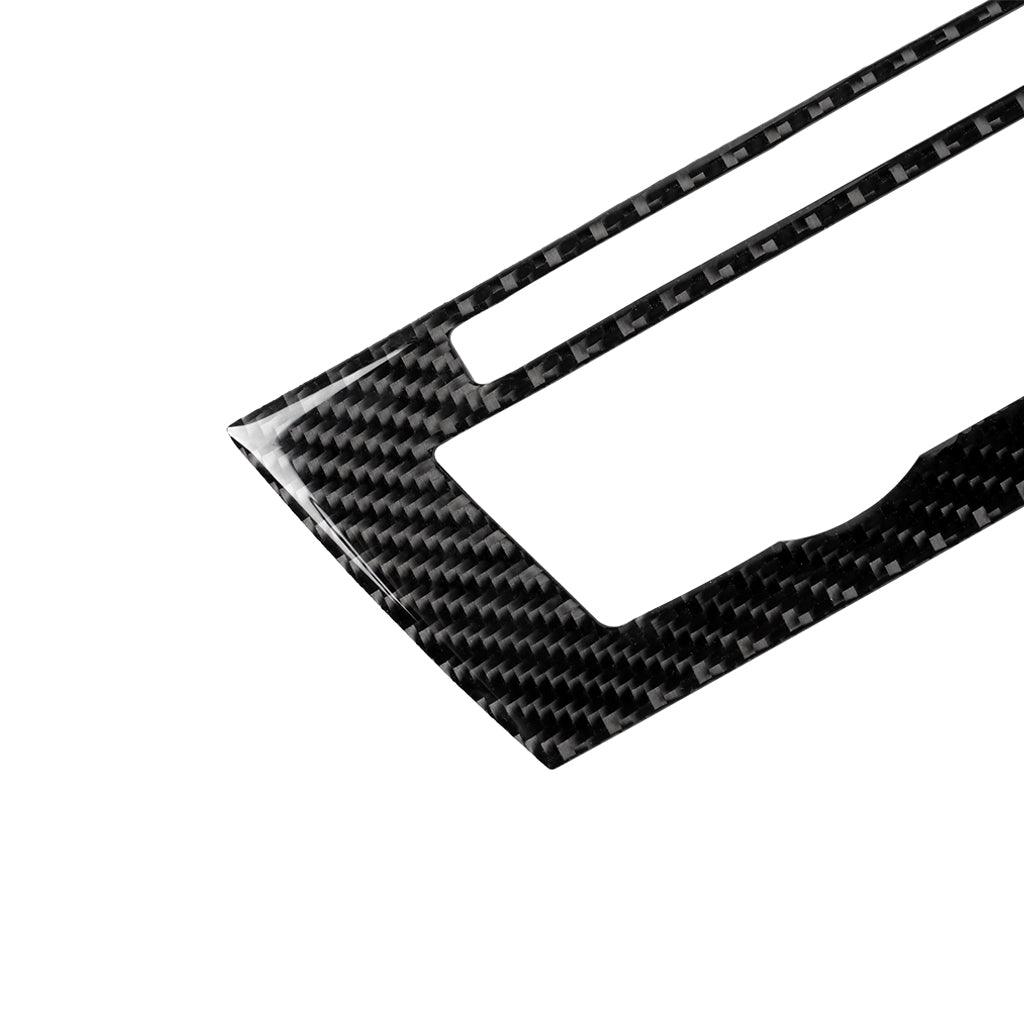 YDSSTORE Carbon Fiber Center Console Air Conditioner Panel Cover Trim for BMW 5 Series F10 F11 F18 520i 528i 530i 535d 535i 550i (2011-2017) – Black. 1PCS-autoydsstore
