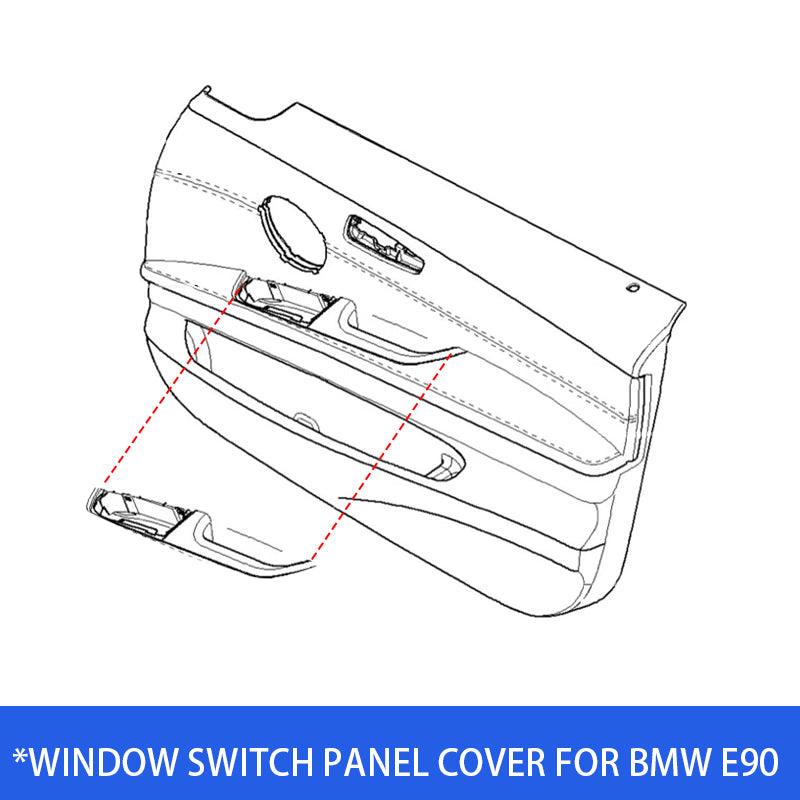 Compatible with BMW 3 Series E90/E91 Driver Side Door Handle 2004-2007. Window Switch Panel Cover Door Pull Handle Driver Side Armrest Door Handle for 318i.320i.325i.328i.330i.335i(14.76inch)-autoydsstore