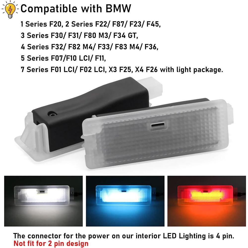 Compatible with BMW LED Footwell Ambient Light for 1 Series F20. 2 Series F22. 3 Series F30. 4 Series F32. 5 Series F10. 7 Series F01. X3 F25. X4 F26 | Under Dash LED Atmosphere Lighting for Interior-autoydsstore