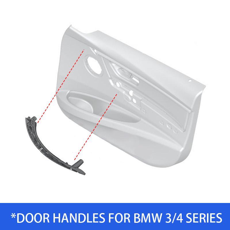 Car Retrofit Interior Inner Door Handle Panel Pull Trim Cover for BMW 3 Series F30 F31 316d 318d 320i 325d 328 330 Beige Black-autoydsstore