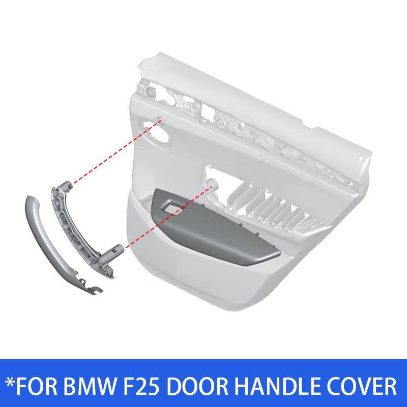 Door Pull Handle Passenger Door Inner Handle+Outer Cover Trim Replacement Kit Assembly for BMW X3/X4 F25 F26 2010 2011 2012 2013 2014 2015 2016-autoydsstore