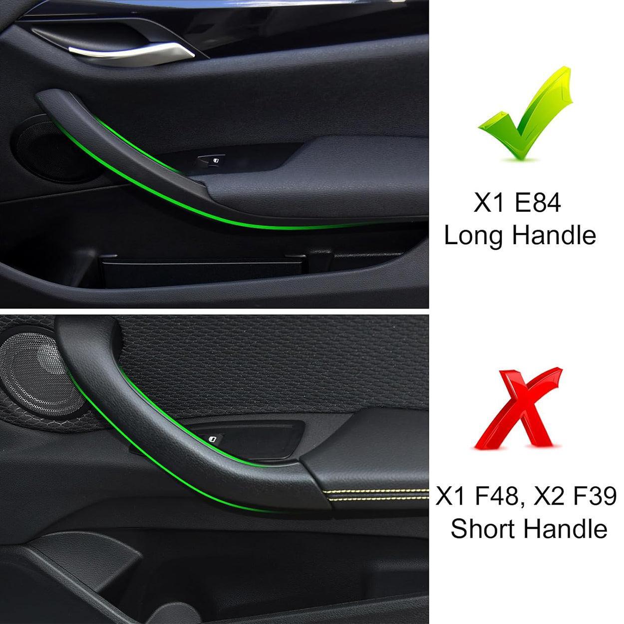 for BMW X1 Door Handle Cover Replacements. Left Side +Right Side Inner Door Grab Handle Cover Door Armrest Bracket (Fits:BMW X1 E84 2008-2015)-autoydsstore