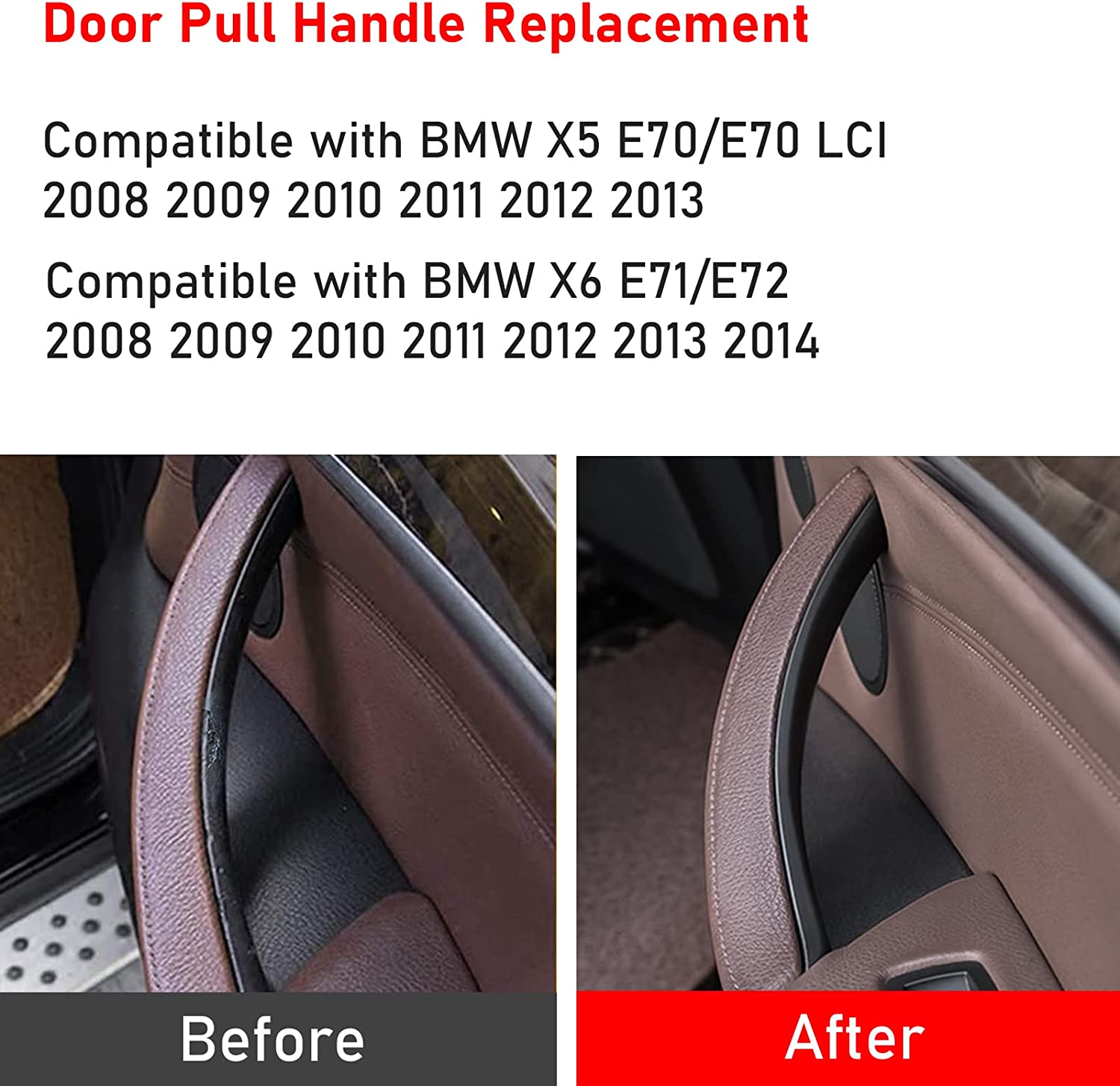 For BMW X5 2008-2013 & X6 2008-2014 Car Door Handle | Right | YDSSTORE