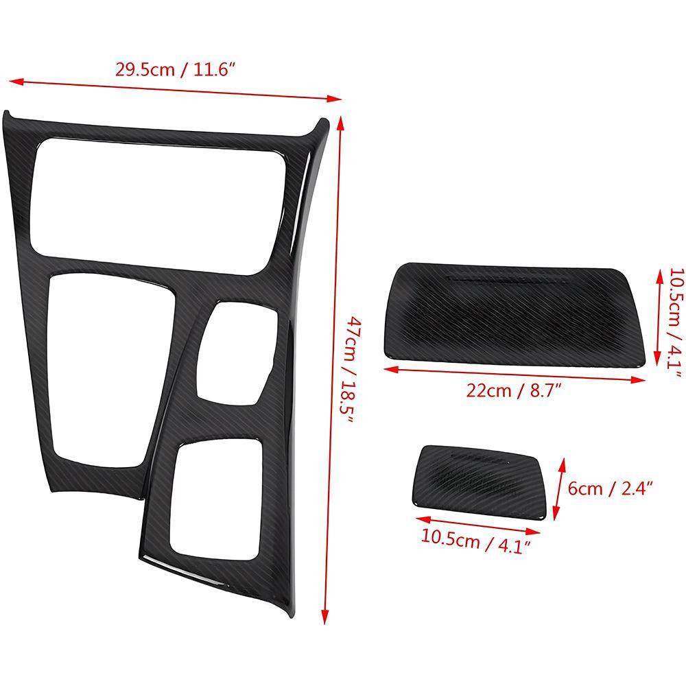 Auto Gear Shift Panel Trim Cover Fit for BMW 5 Series F10 2011-2016 Car Interior Center Console Gear Shift Box Panel Frame Cover Trim Decoration Car Interior Accessories(Carbon Fiber)-autoydsstore