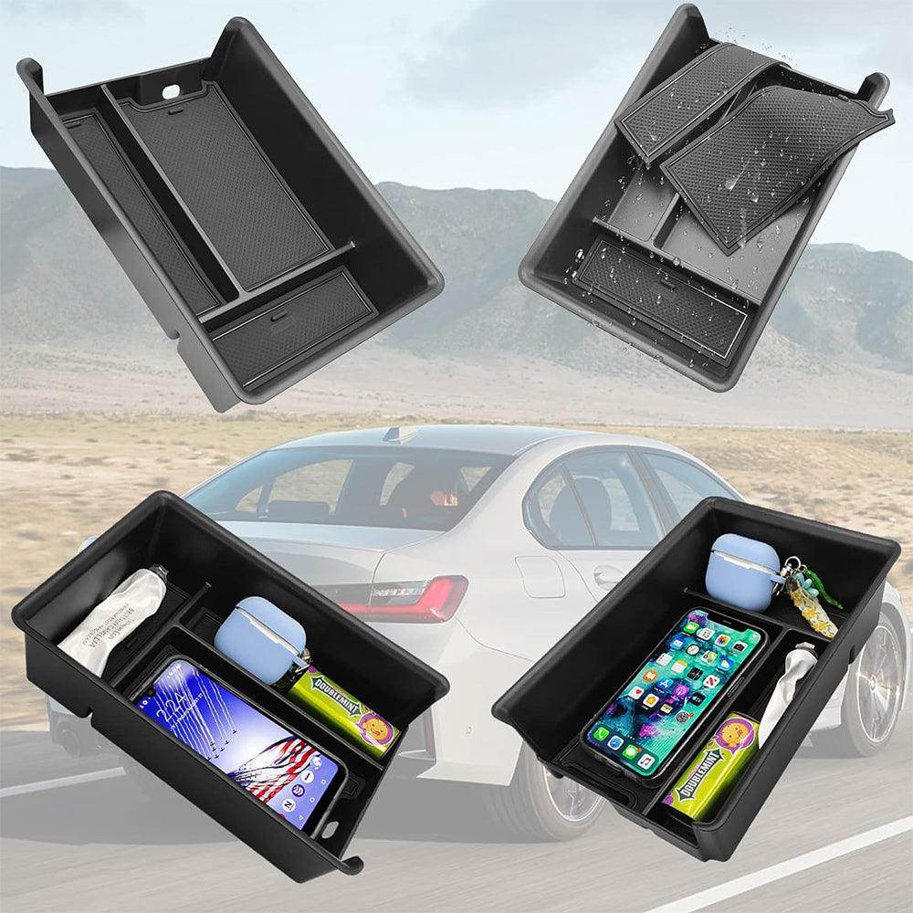 Compatible with BMW Center Console Organizer for 3 Series G20 (2019-2024). 4 Series G22/i4 G26 (2021-2024) - Console Storage Box for BMW 3/4 Series-autoydsstore