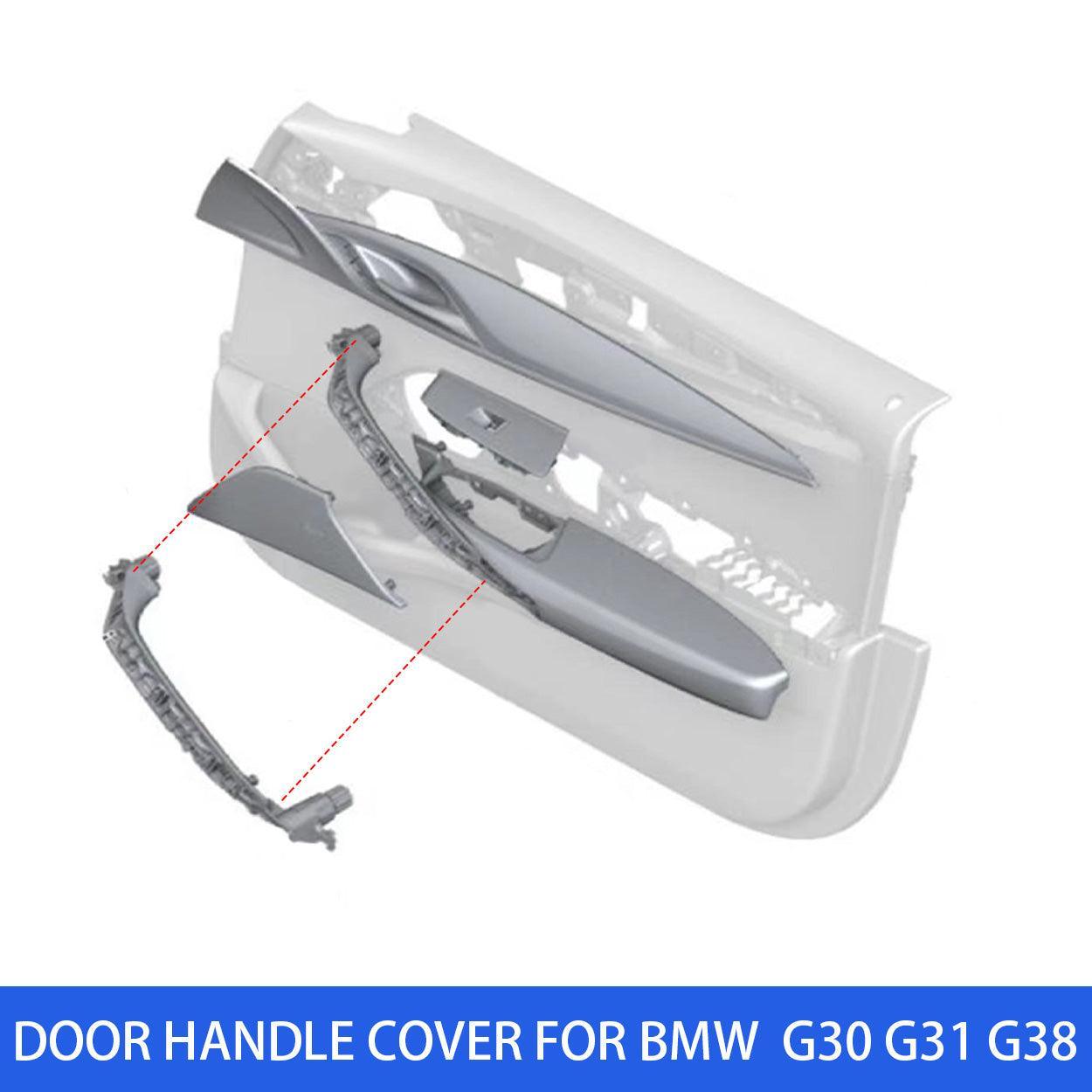 Compatible with BMW 5 Series Interior Door Handle Cover. Inner Door Pull Handle Cover Trim Replacement for BMW G30 G31 G38 F90 2017 2018 2019 2020 2021-autoydsstore
