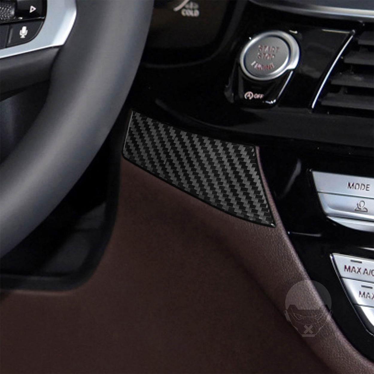 YDSSTORE  Real Carbon Fiber Dashboard Decoration Strips (2pcs) | Premium Soft Carbon Fiber Interior Trim Sticker for BMW 5 Series G30 G38 530i 540i (2017-2023)-autoydsstore