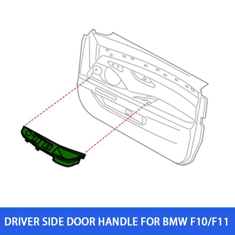 YDSSTORE  Driver Side Door Handle for BMW 5 Series.Window Switch Armrest Panel Left Front Door Armrest Pull Handle for BMW F10/F11 520 523 525 528 530 535 (2010-2016)(Black)-autoydsstore