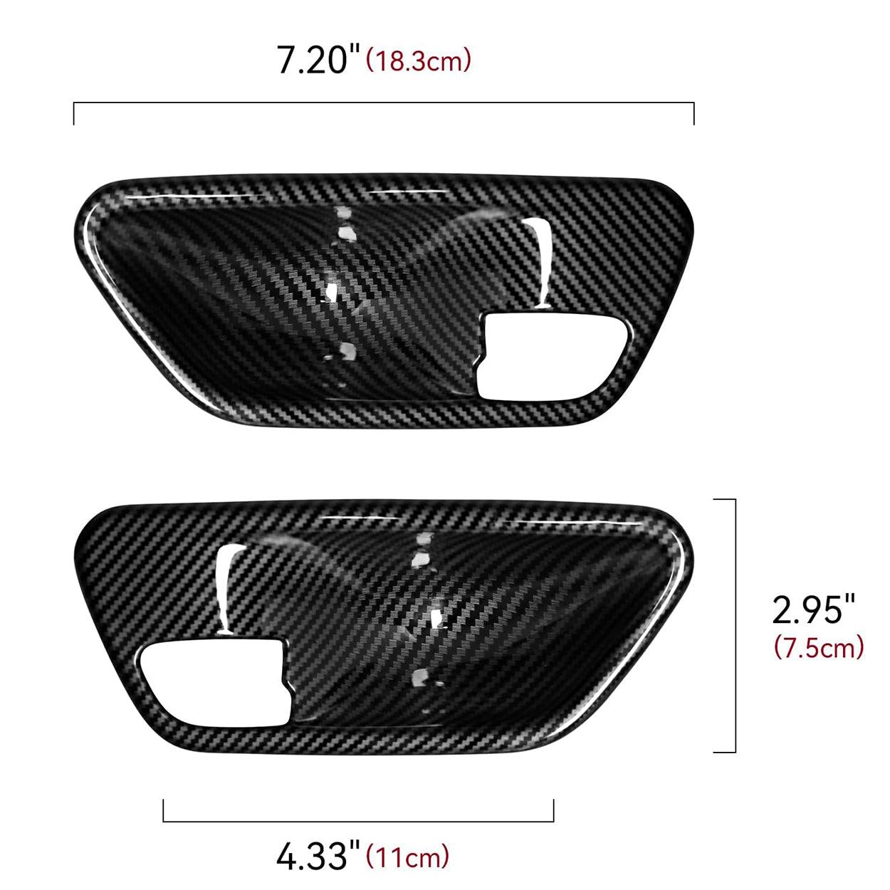 2PCS Car Trim Door Bowl Sticker Carbon Style ABS Decal Cover fits for BMW 3 4 Series F30 F31 F34 3GT F32 F33 F36 Accessories-autoydsstore