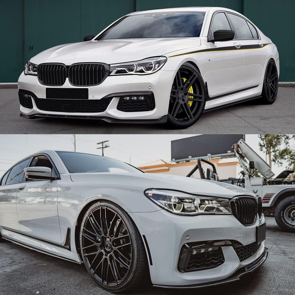 Front Bumper Kidney Grilles for BMW 7 Series G11 G12 (2016-2019) - Shiny Black