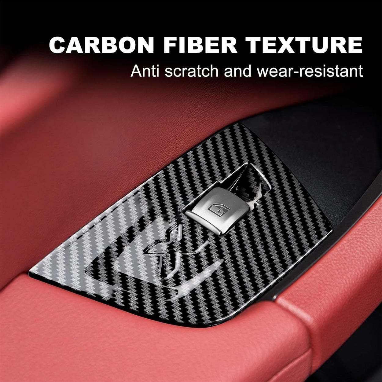 YDSSTORE  For BMW X3 X4 G01 G02 (2018-2023) Door Window Button Cover – ABS Plastic with Carbon Fiber. Matte Black. and Chrome Finish-autoydsstore