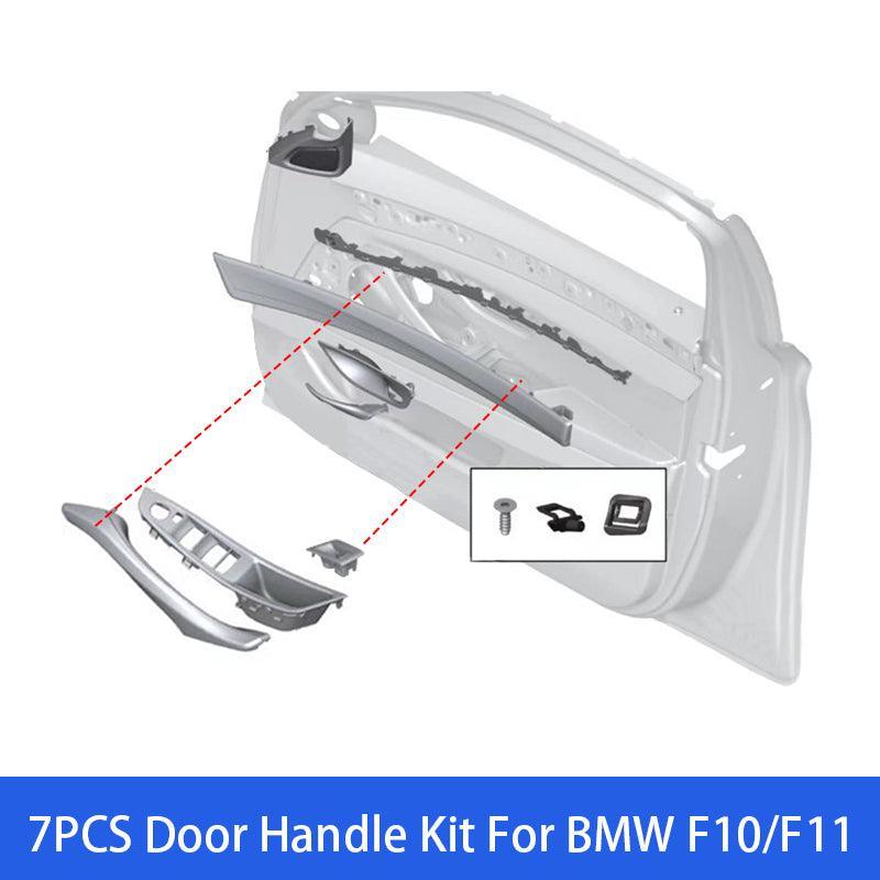 YDSSTORE Window Switch Armrest Panel. Inner Door Pull Handle Trim Cover Kits Replacement for 2010-2016 BMW 5 Series 520 523 525 528 530 535-autoydsstore