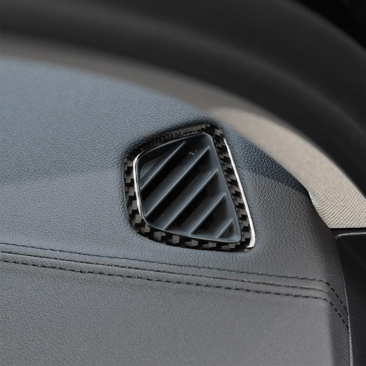 YDSSTORE  Real Carbon Fiber Dashboard Air Vent Defogger Frame Decal (2pcs) | Premium Carbon Fiber Interior Sticker for BMW 5 Series G30 G38 530i 540i (2017-2023)-autoydsstore