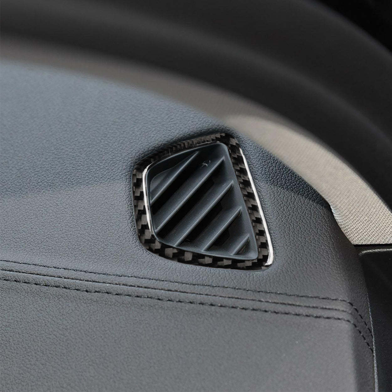 YDSSTORE  Real Carbon Fiber Dashboard Air Vent Defogger Frame Decal (2pcs) | Premium Carbon Fiber Interior Sticker for BMW 5 Series G30 G38 530i 540i (2017-2023)-autoydsstore