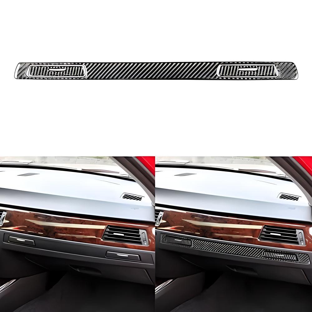 YDSSTORE  Real Premium Carbon Fiber Car Co-Pilot Cup Holder Cover Interior Trim Kit Compatible with BMW 3 Series E90 E92 E93 328i 330i 335i 2006-2012 Accessories Black 3PCS-autoydsstore