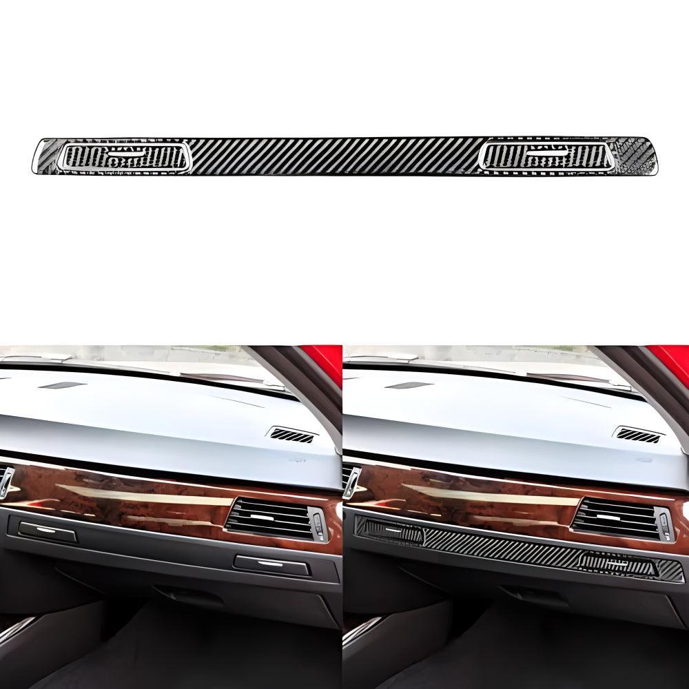 YDSSTORE  Real Premium Carbon Fiber Car Co-Pilot Cup Holder Cover Interior Trim Kit Compatible with BMW 3 Series E90 E92 E93 328i 330i 335i 2006-2012 Accessories Black 3PCS-autoydsstore