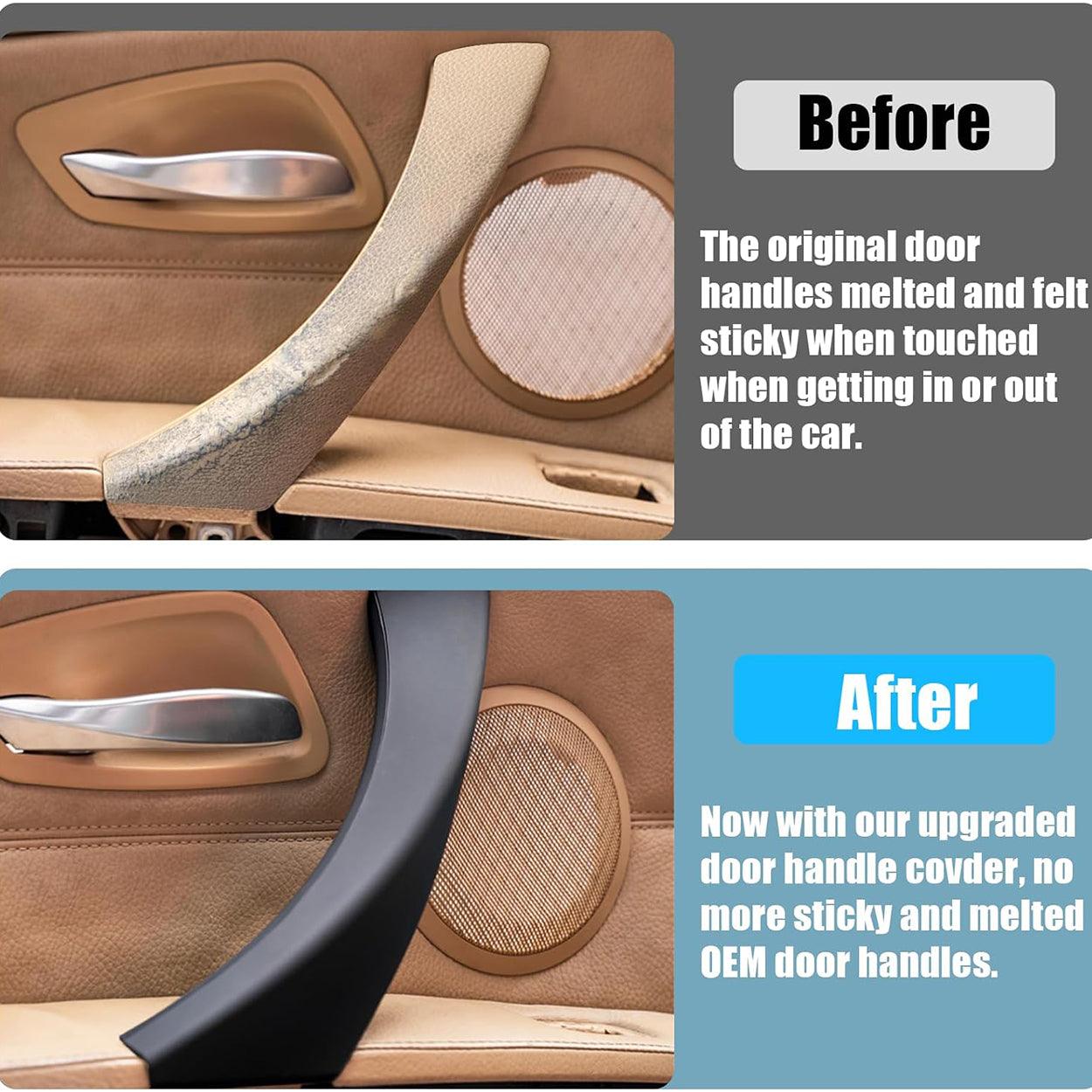 6PCS Door Handle Covers for BMW 3 Series E90/E91 (2006-2011) – Left & Right Passenger Door Pull Handles for BMW 325i. 328i. 335i. 330i-autoydsstore