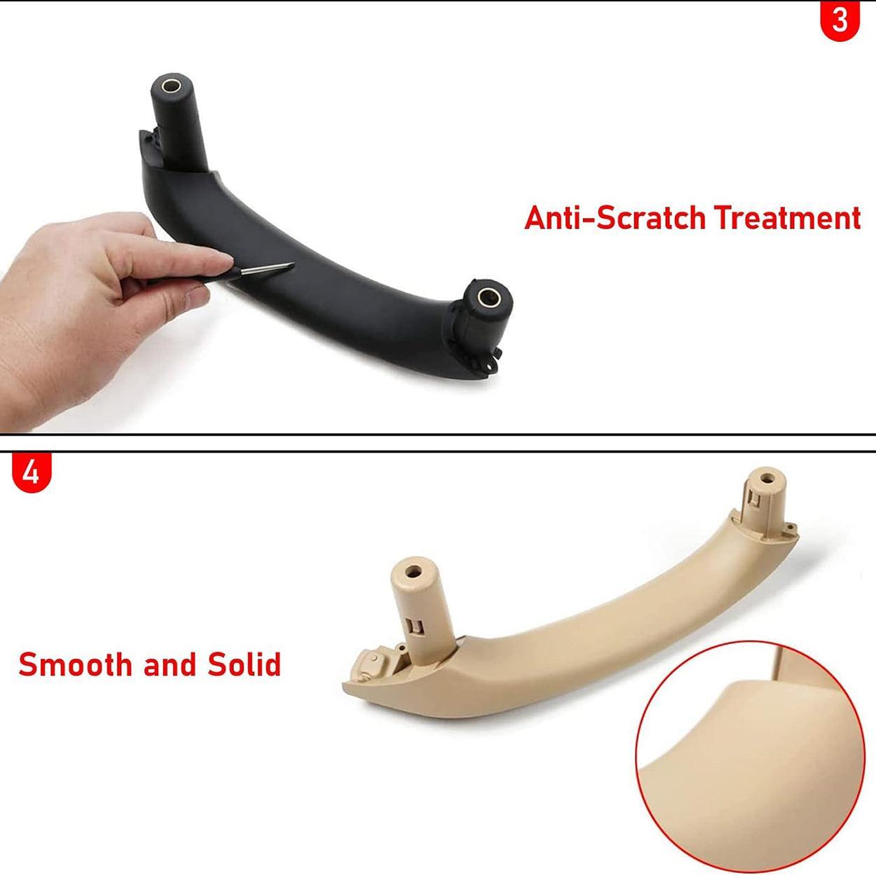 Door Armrest Cover Handle Kit Black Interior Driver Side Armrest Panel Inside Inner Handle Trim Replacement for BMW X3 X4 F25 F26 2011 2012 2013 2014 2015 2016 2017-autoydsstore