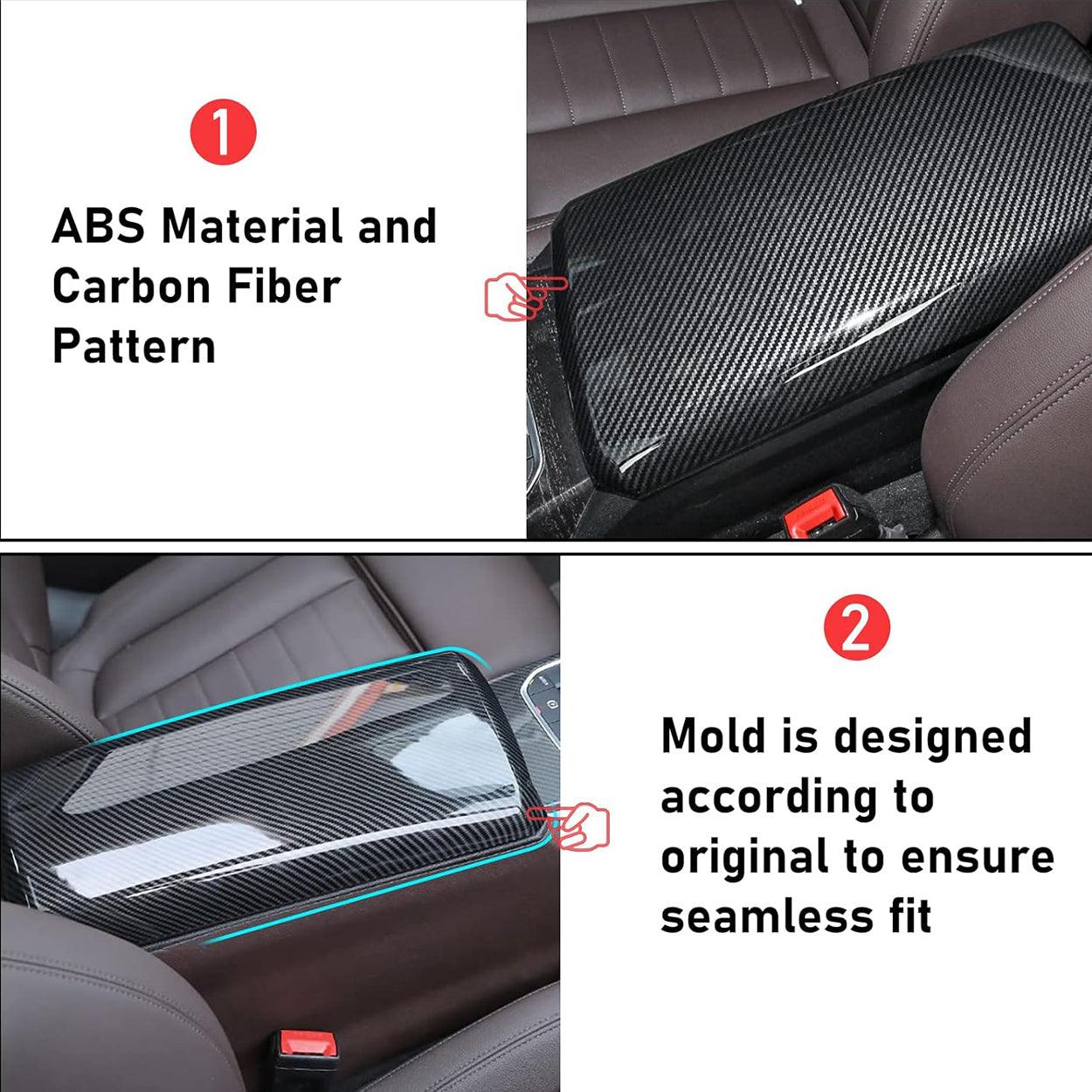 YDSSTORE Compatible with BMW Console Cover for 2019-2024 BMW 3 Series G20 (328i. 330i. 335i. 340i) & 2021-2024 BMW 4 Series G22 Center Console Cover (Not Real Carbon Fiber)-autoydsstore