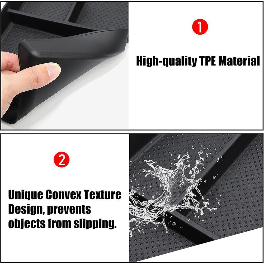 Compatible with BMW X1 U11 2023-2025 Center Console Organizer Tray. 2PCS Lower Console Storage Box. TPE Under Console Organizer for BMW X1 Accessories-autoydsstore