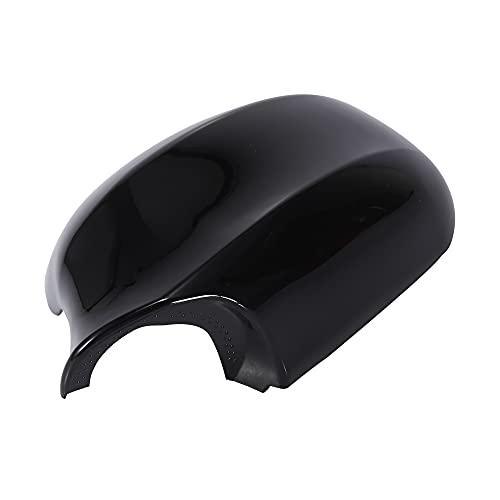 Pair Car Exterior Rear View Mirror Housing Door Wing Mirror Covering Cap for BMW 323i 328i 335d 335i Black-autoydsstore
