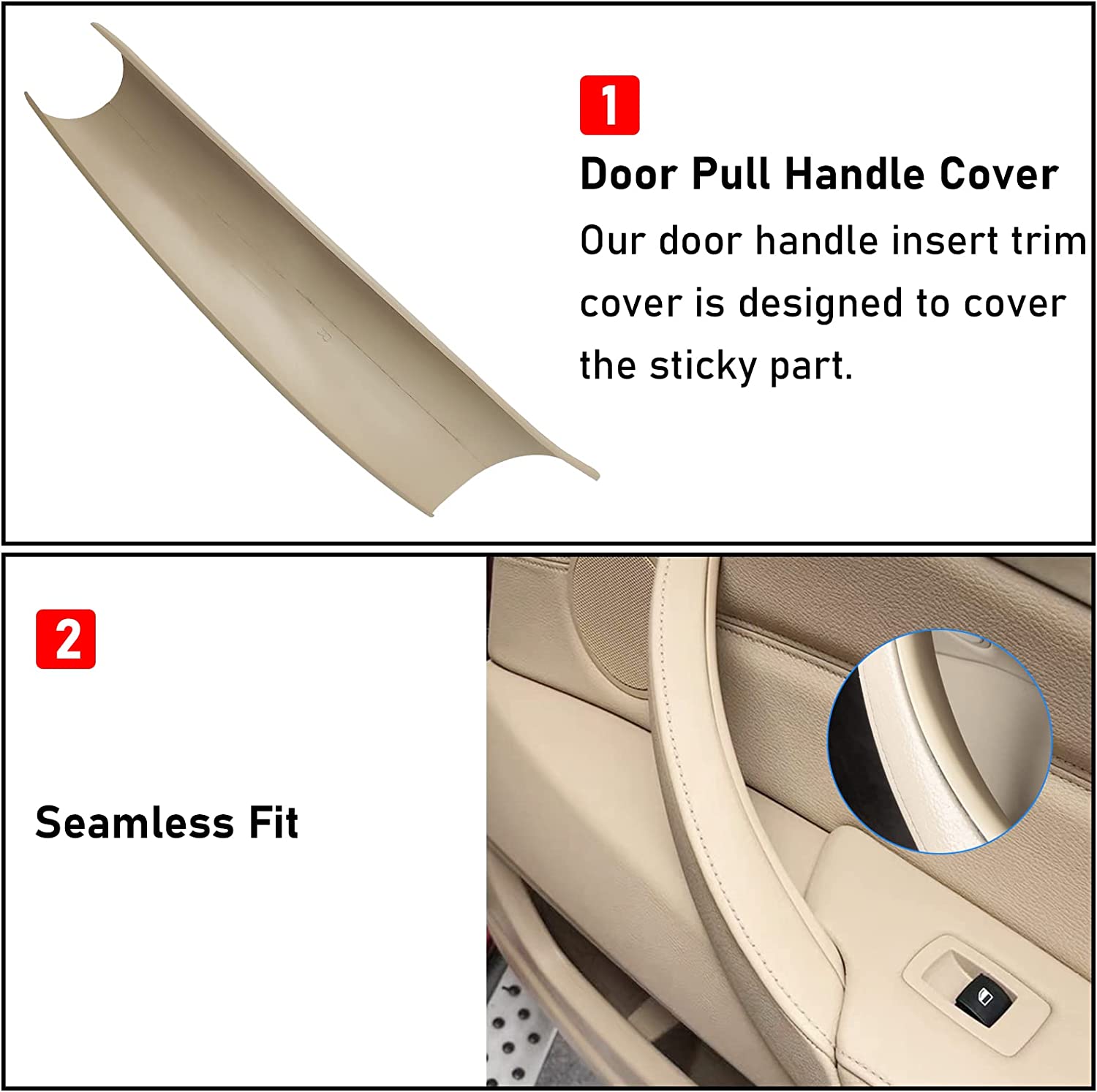 For BMW X5 X6 Car Door Handle Covers 3PCS Replacement | YDSSTORE-autoydsstore