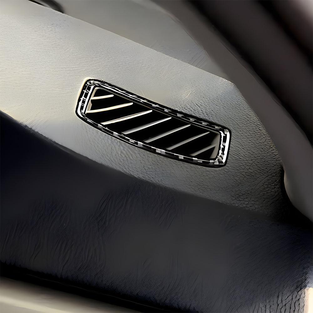 YDSSTORE  Real Premium Carbon Fiber Car Dashboard Sides Air Vent Outlet Frame Cover Interior Trim Compatible with BMW E90 E92 E93 325i/xi 328i/xi 330i/xi 335d/i/xi/is M3 2006-2013 Accessories Black-autoydsstore