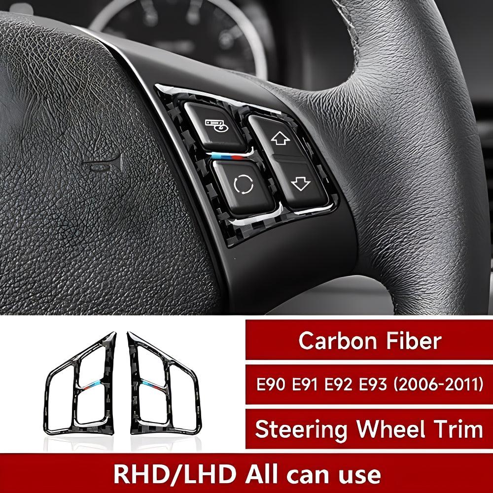 Car Decal Trim Carbon Fiber Sticker fits for BMW E90 E92 E93 2006 2007 2008 2009 2010 2011 Interior Accessories-autoydsstore