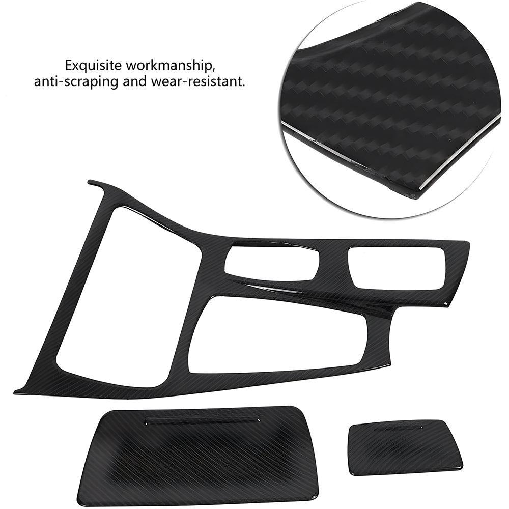 Auto Gear Shift Panel Trim Cover Fit for BMW 5 Series F10 2011-2016 Car Interior Center Console Gear Shift Box Panel Frame Cover Trim Decoration Car Interior Accessories(Carbon Fiber)-autoydsstore