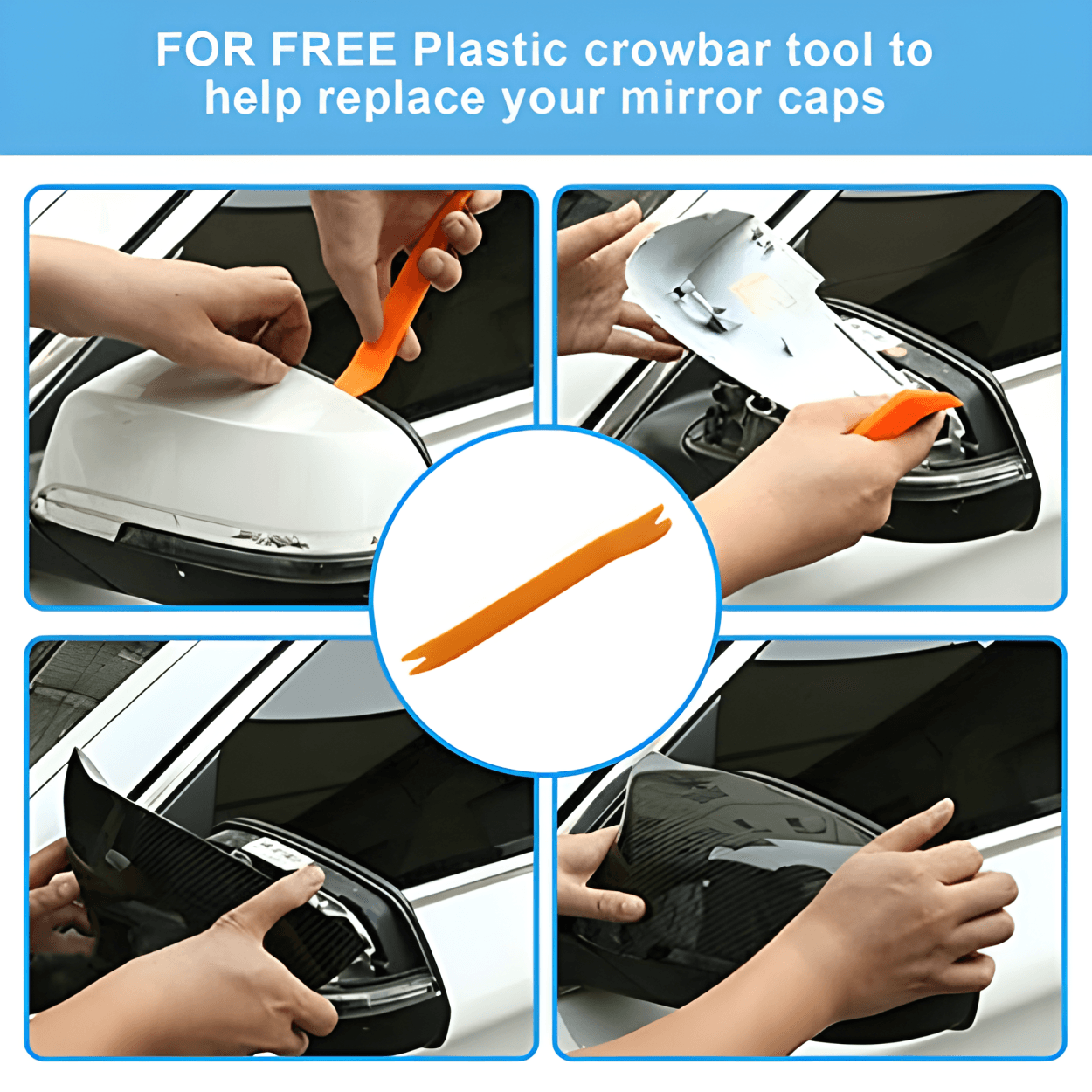 Door Mirror Covers Replacement for BMW F20 F22 F23 F30 F31 F32 F33 F36 F87 M2 X1 E84 - Rearview Side Mirror Caps-autoydsstore